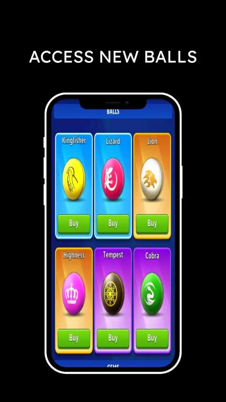access new balls