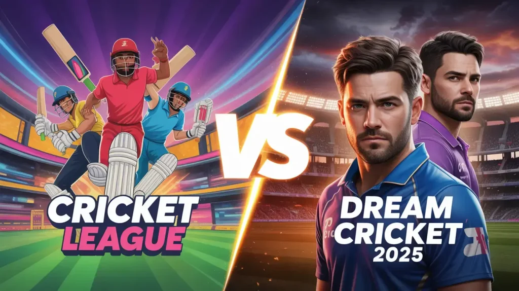 cricket league vs dream cricket 2025
